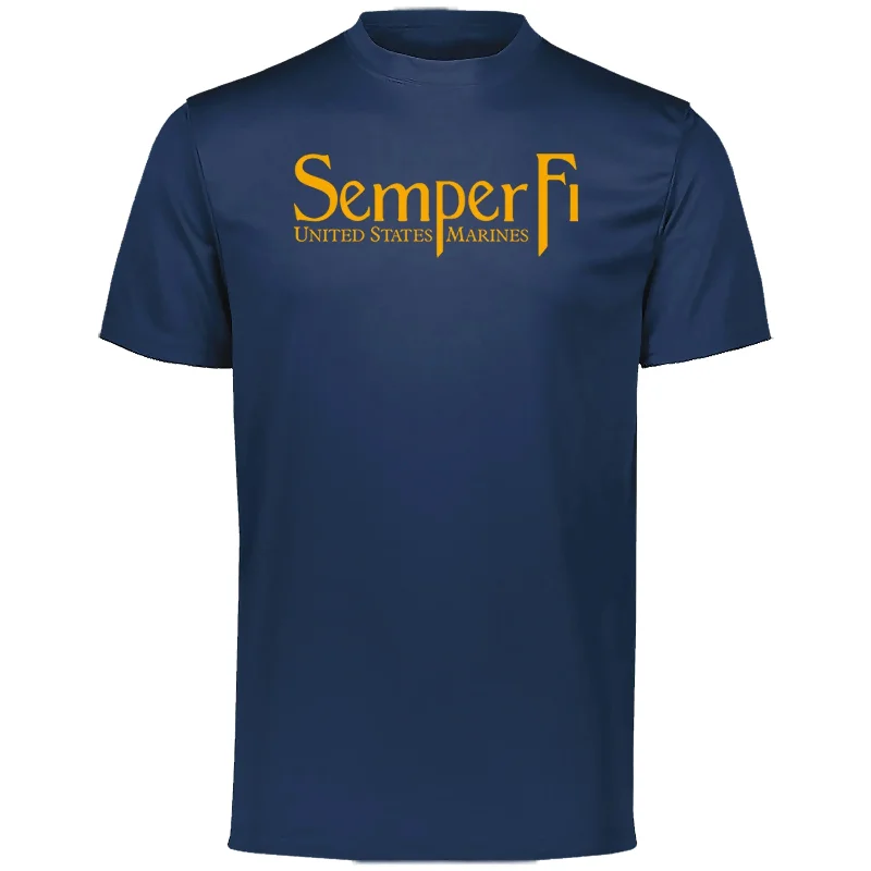 Closeout Gold Semper Fi Performance Tee