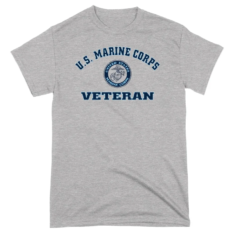 Closeout U.S. Marine Veteran Sport Grey 100% Cotton Tee