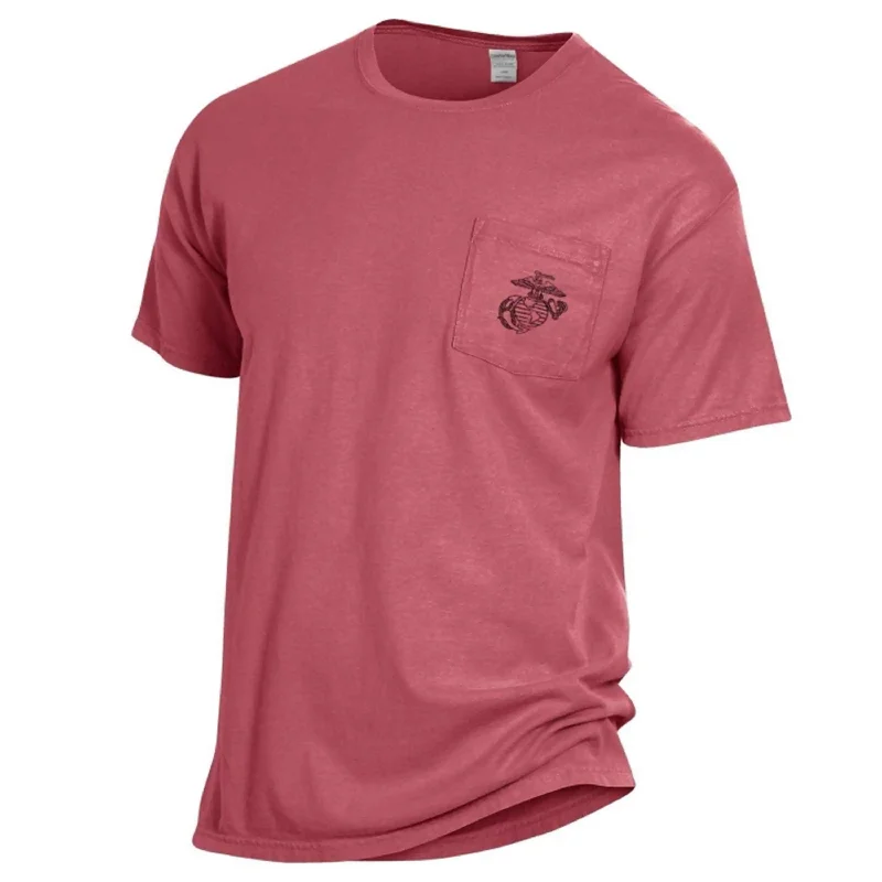 Comfort Colors EGA Crimson Red Pocket Tee