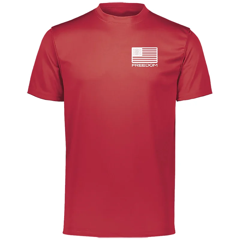 Freedom Flag Patriotic Performance Red Tee