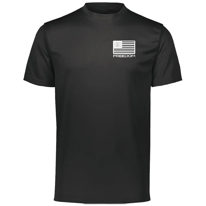 Closeout Freedom Wht Flag Performance Black Tee