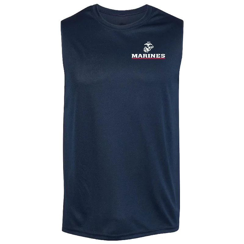 Marines Red Line Performance Sleeveless Tee