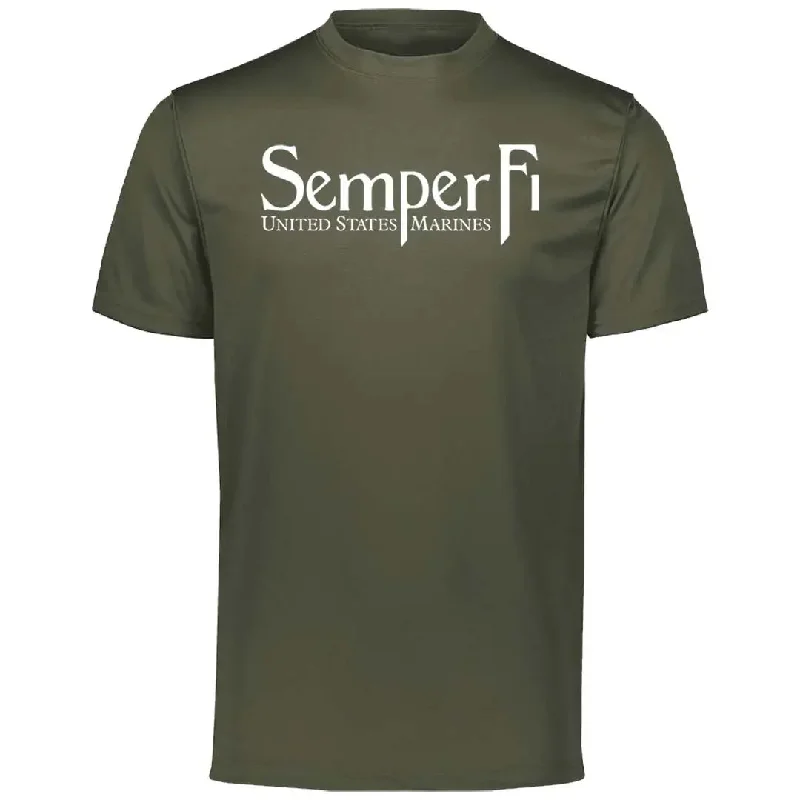 Closeout White Semper Fi Performance Tee