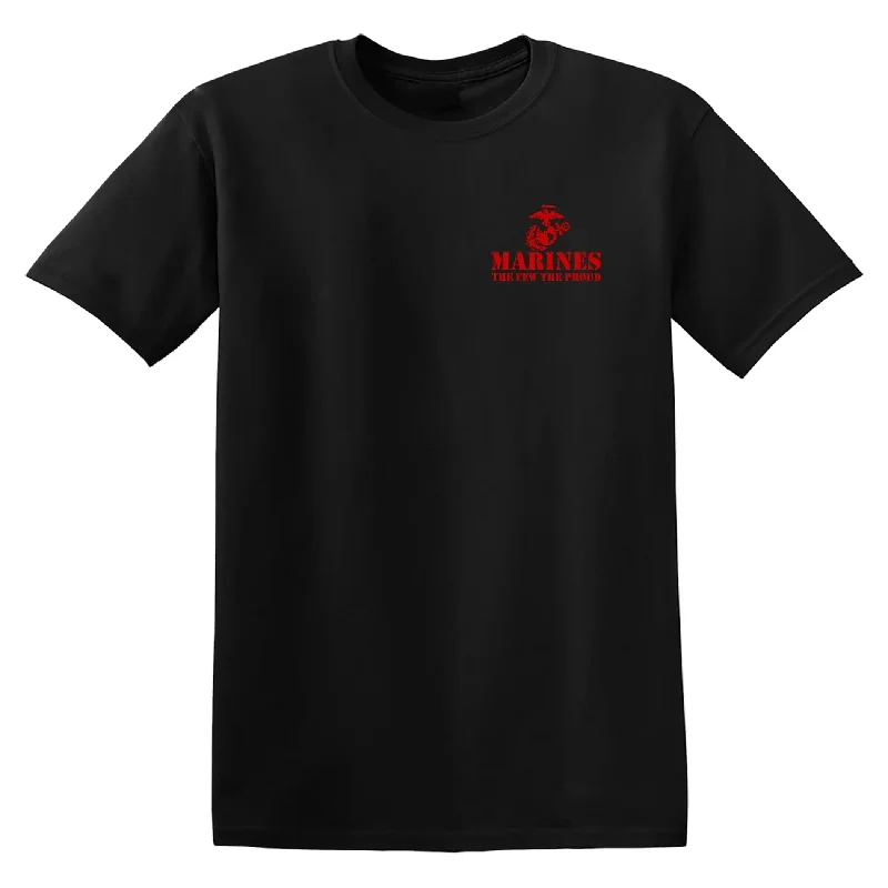 Closeout The Few The Proud Red Chest Seal 100% Cotton Tee