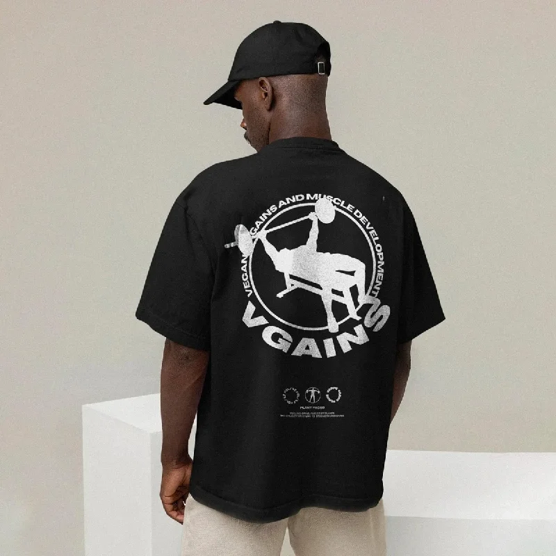 VGAINS Emblem Pump Cover Tee - Black