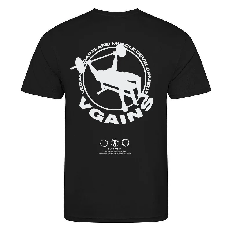 VGAINS Emblem Recycled Cool Training Tee Mens - Black