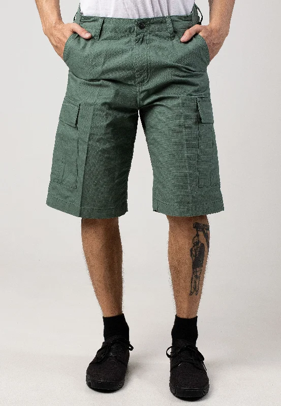 Carhartt WIP - Regular Cargo Rinsed Duck Green - Shorts