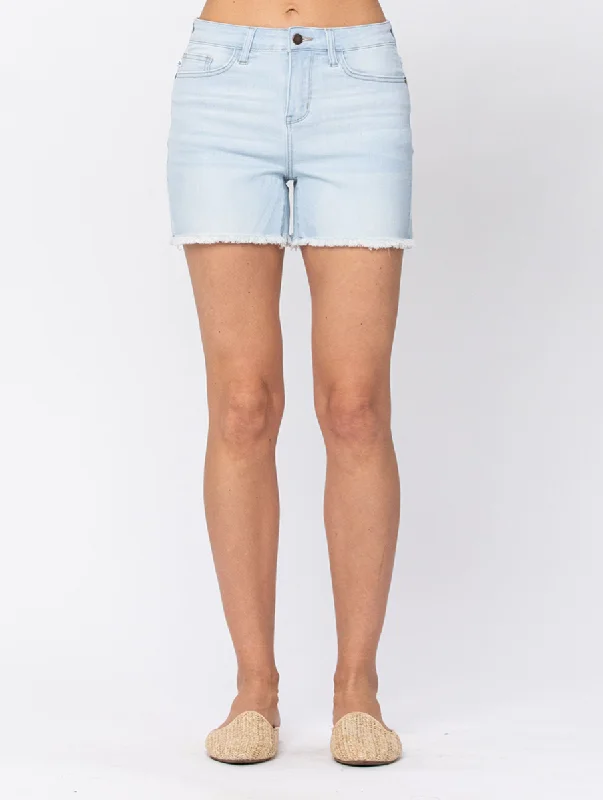 Curvy Lauren High-Rise Cut Off Shorts by Judy Blue