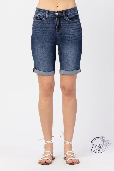 Faye High-Rise Bermuda Shorts by Judy Blue