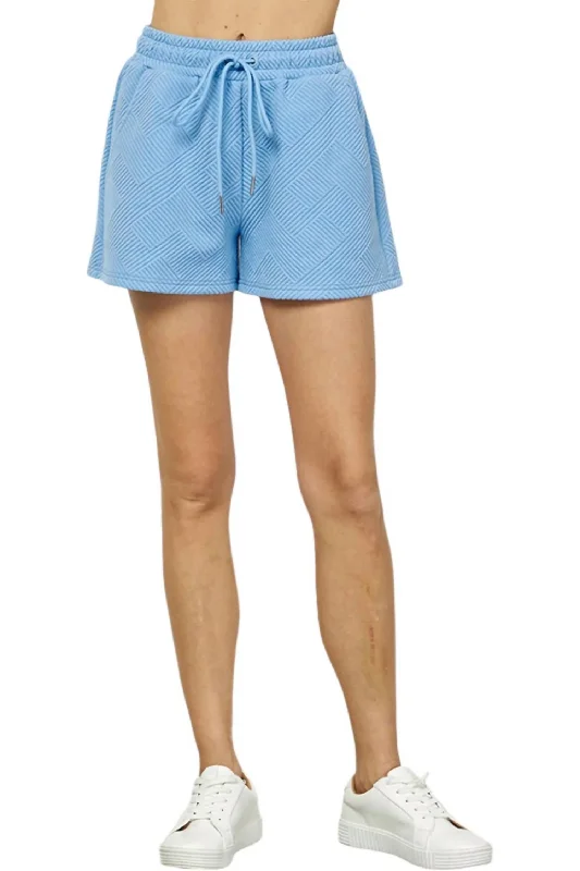 Make A Choice Shorts In Blue