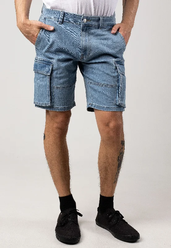 Only & Sons - Cam Stage Cargo Light Blue Denim - Shorts