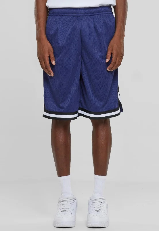 Urban Classics - Stripes Mesh Darkblue/Black/White - Shorts