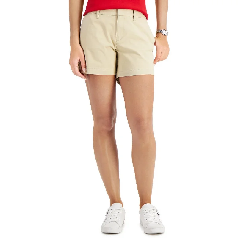 Womens Mid Rise Casual Shorts