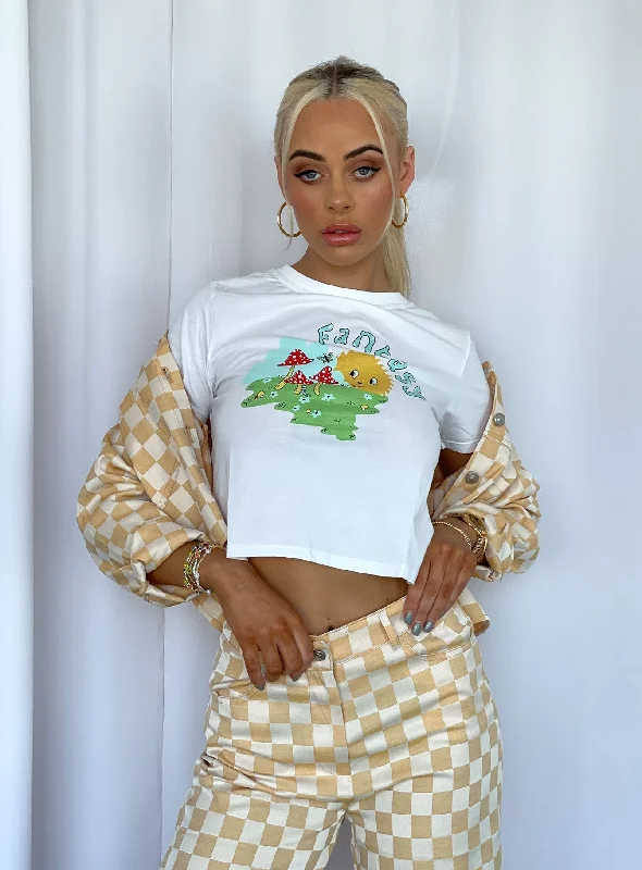 Motel Shrunk Tee White Fantasy