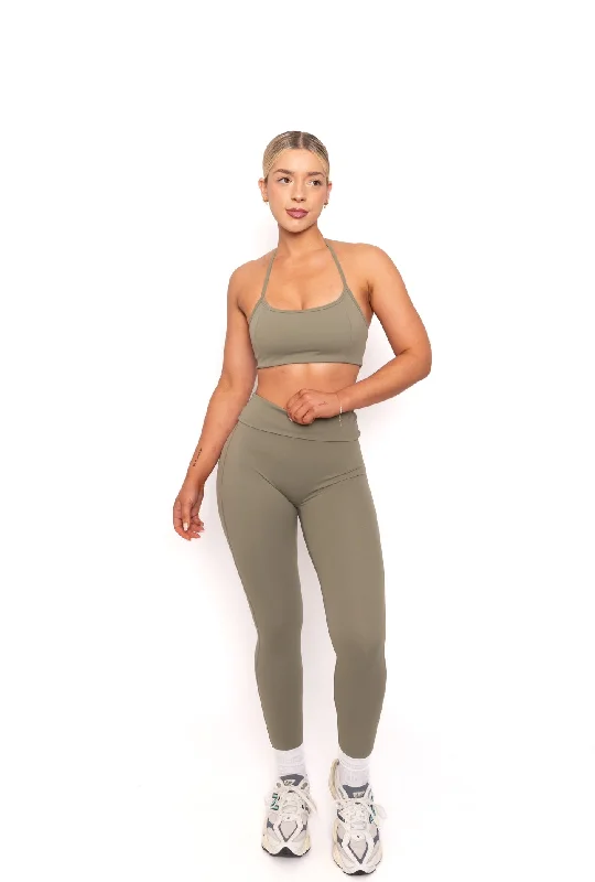 Aroha Leggings - Moss