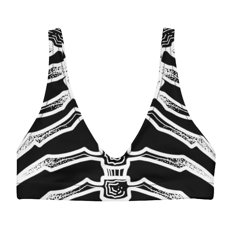 Dead Men Tell No tails Recycled padded bikini top